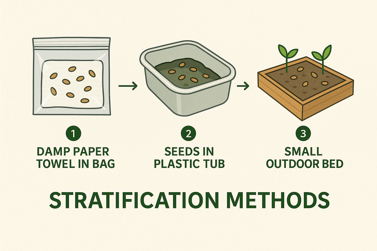 Infographic about how to stratify seeds