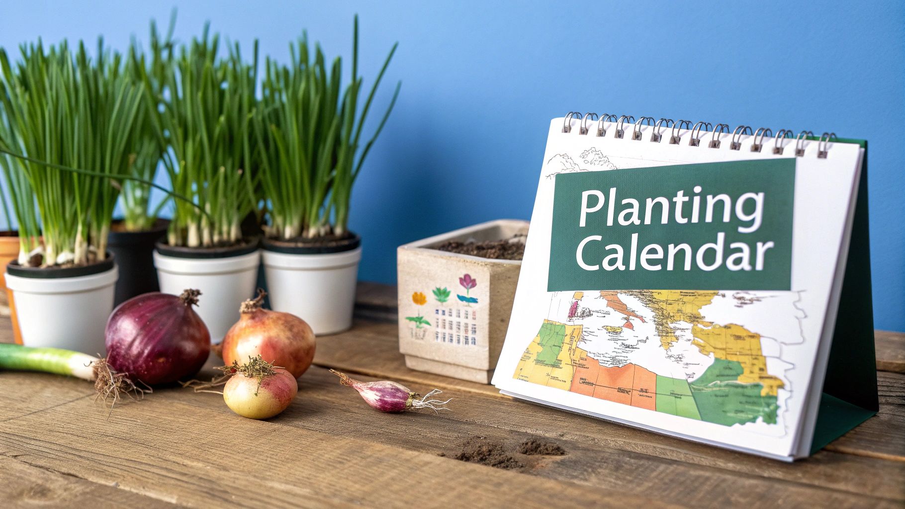 A close-up of a gardener holding a handful of freshly harvested onions, with soil still clinging to their roots.