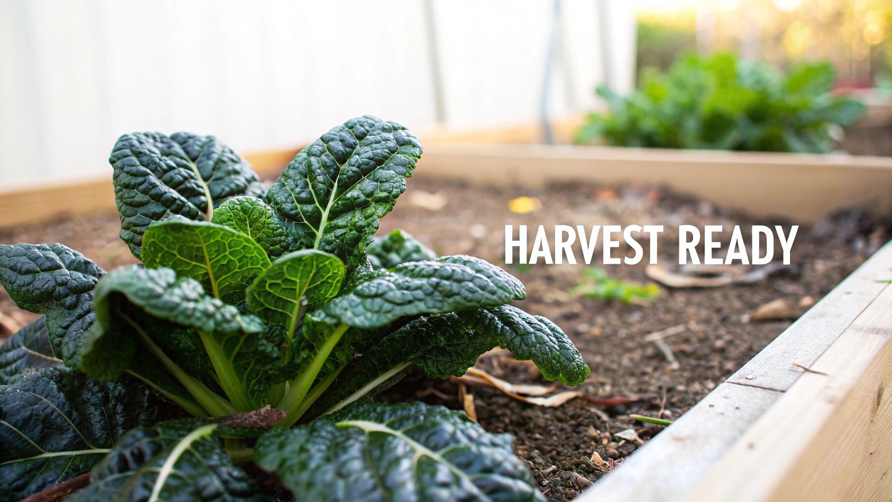 Mature Savoy Spinach - Harvest Ready