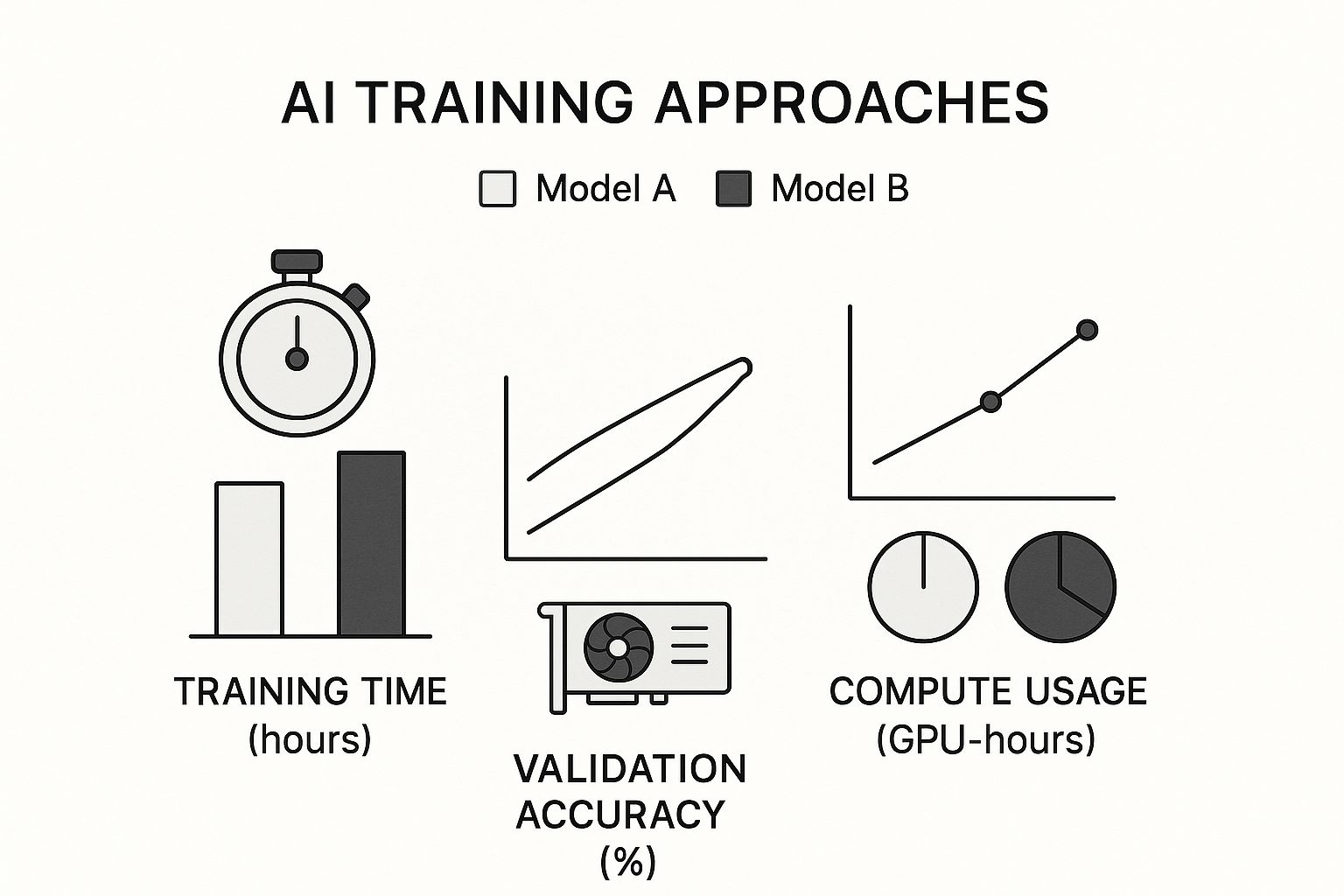 Infographic about how to implement ai