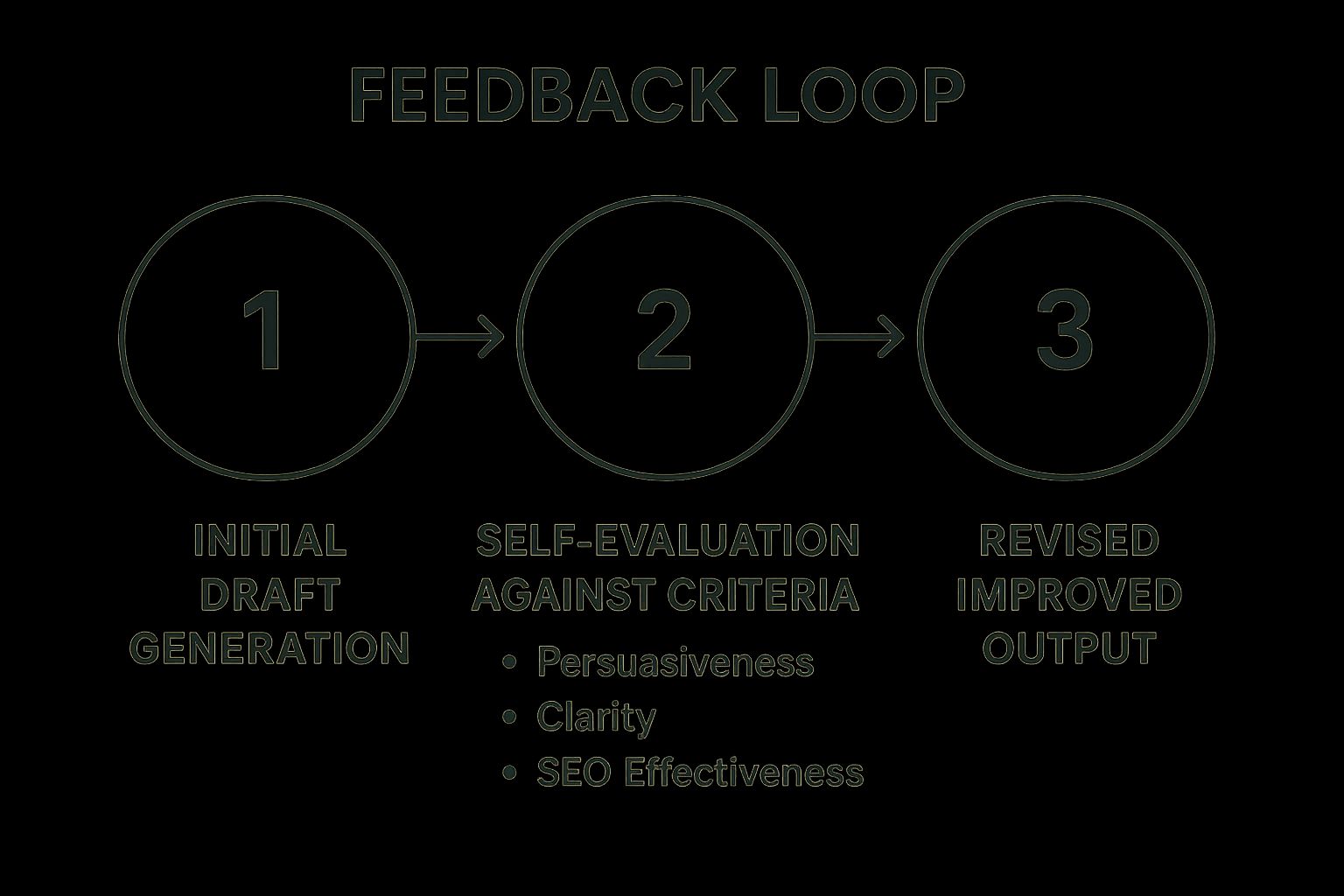 Infographic showing key data about The Feedback Loop Prompt