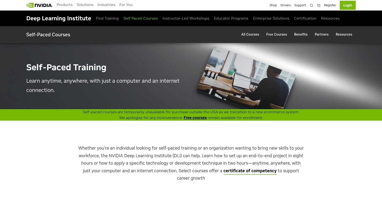 NVIDIA Deep Learning Institute (DLI) Professional Certificate
