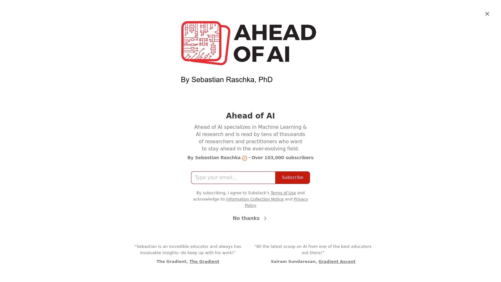 Ahead of AI