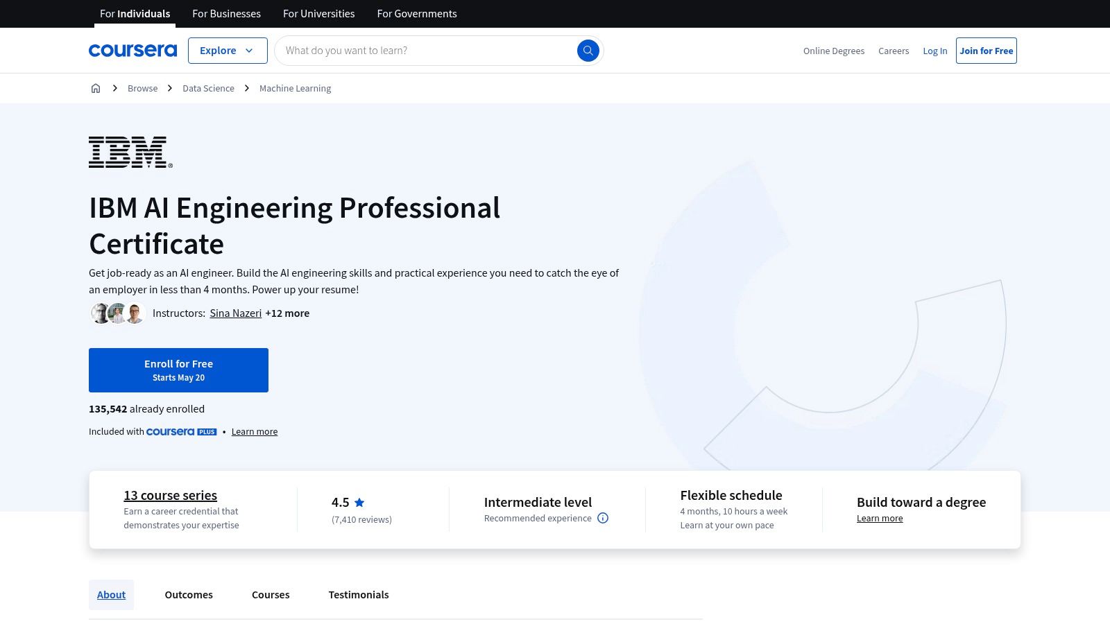 IBM AI Engineering Professional Certificate