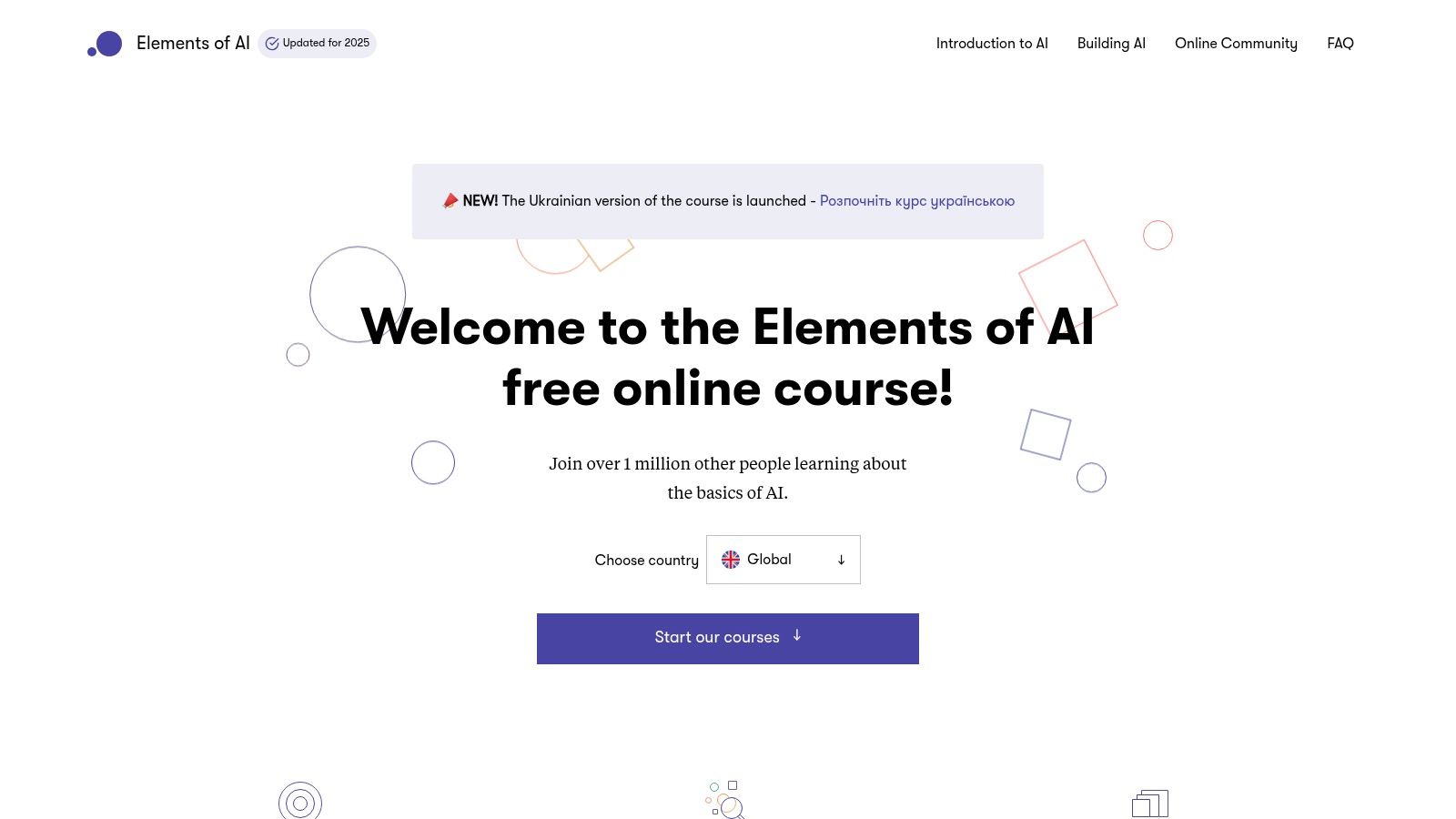 Elements of AI by University of Helsinki