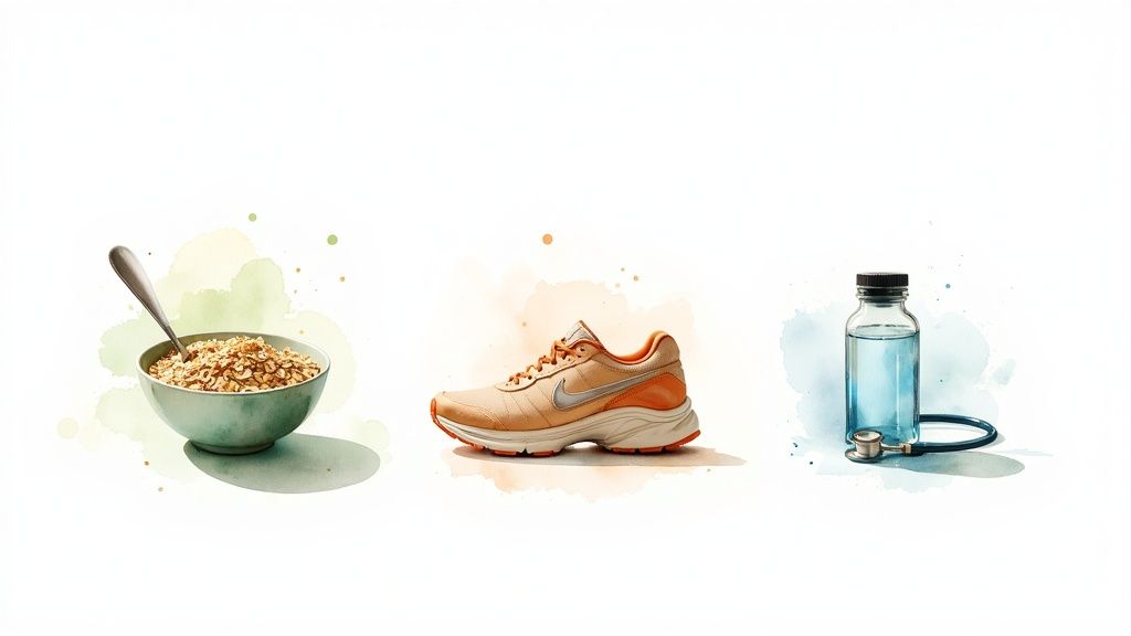 A person preparing a healthy meal with fresh vegetables, symbolising the nutritional changes needed to lower Apo B.