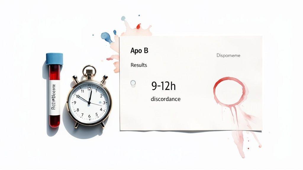 A person reviewing their health results on a mobile app