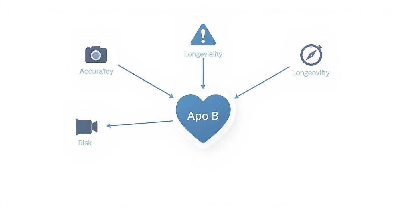 Infographic about apo b test