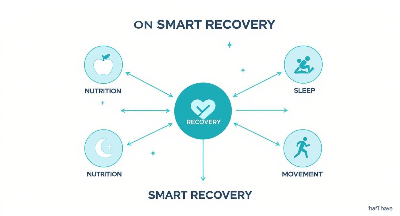Infographic about how to recover faster from workouts