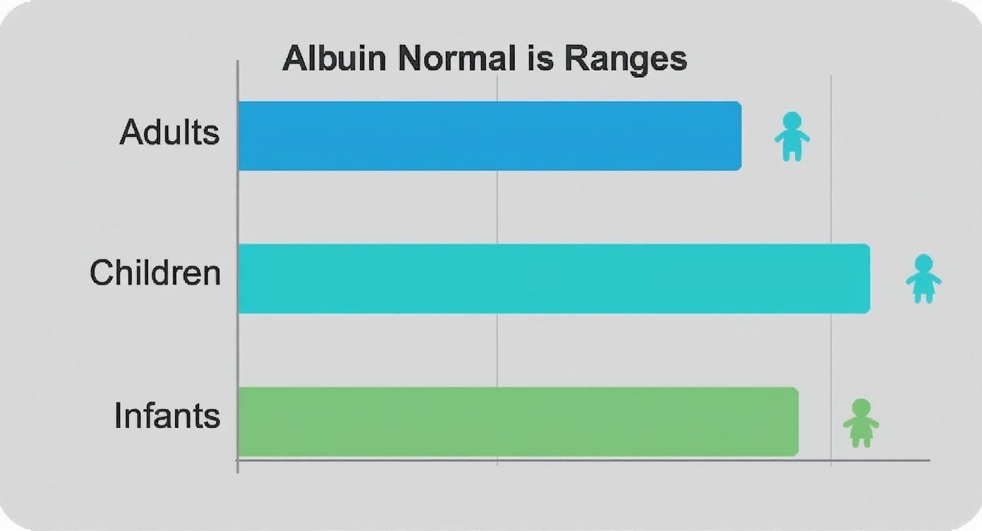 Screenshot from https://example.com/albumin-table-screenshot.png
