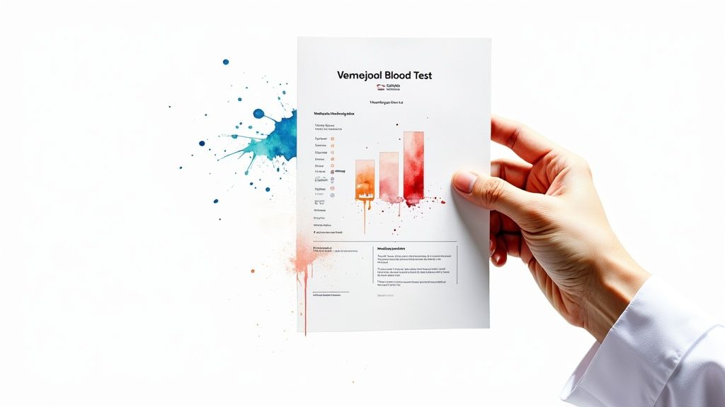 A microscopic view of vitamins and nutrients in the bloodstream, showing their importance for health.