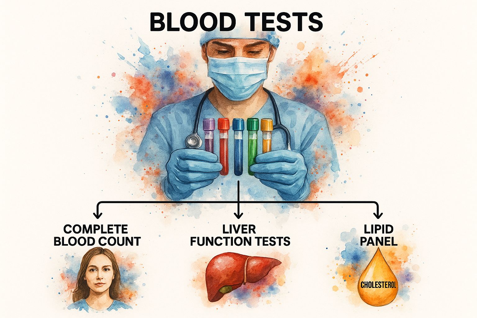 Infographic about comprehensive blood test uk