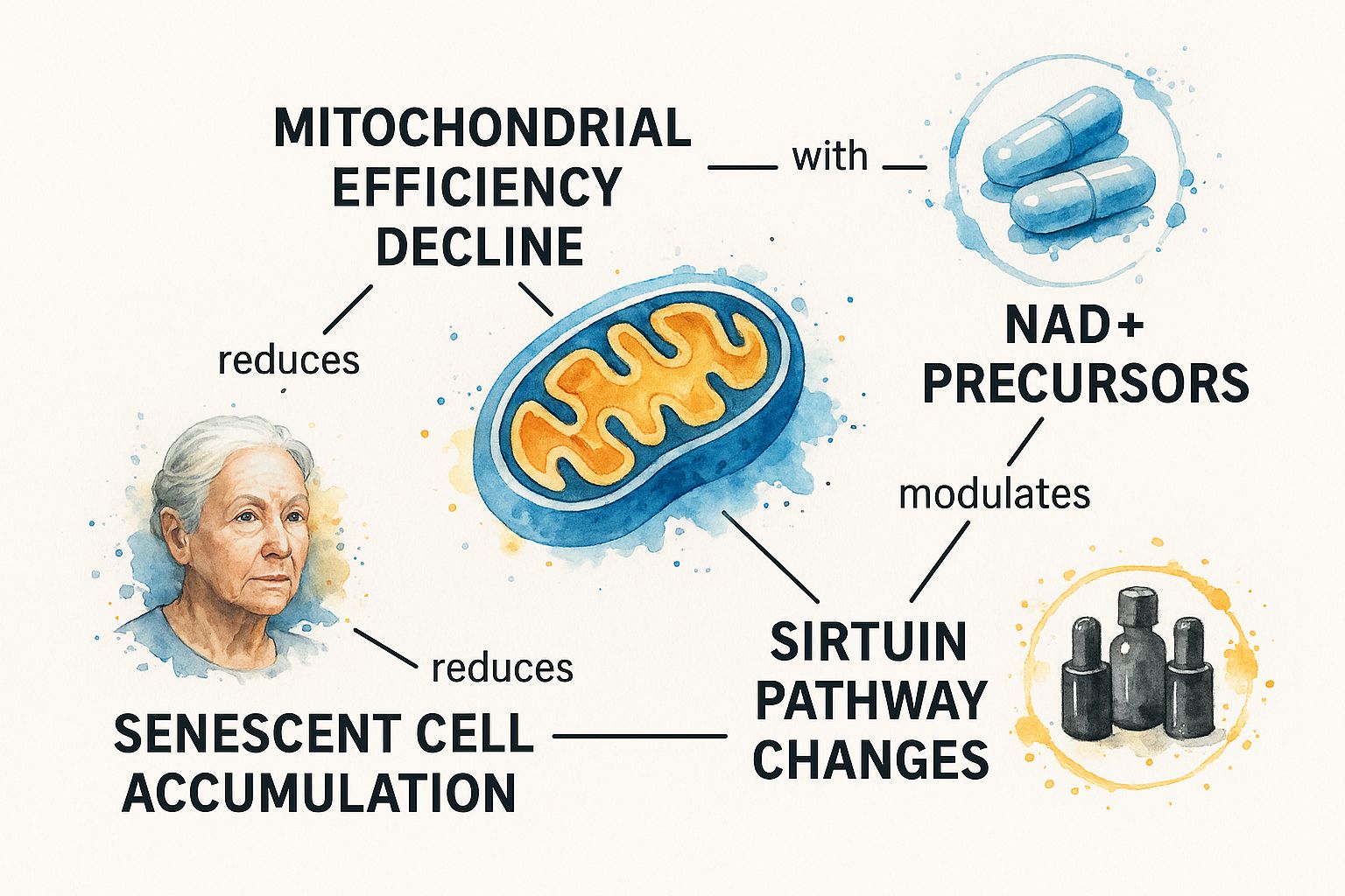 Infographic about best longevity supplements