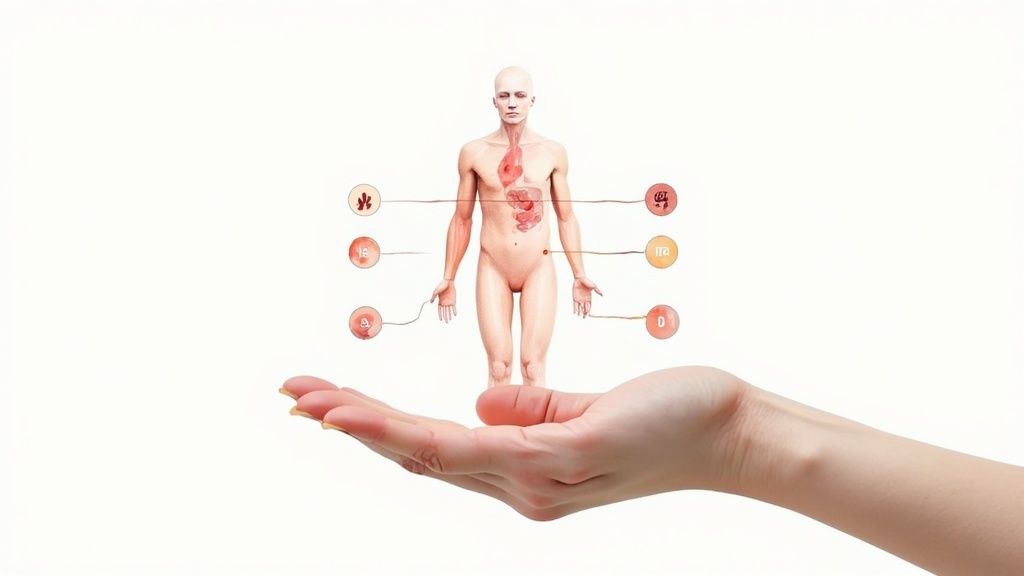 A medical professional drawing a blood sample from a patient's arm.