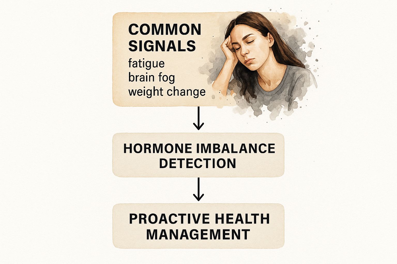 Infographic about hormone blood tests uk