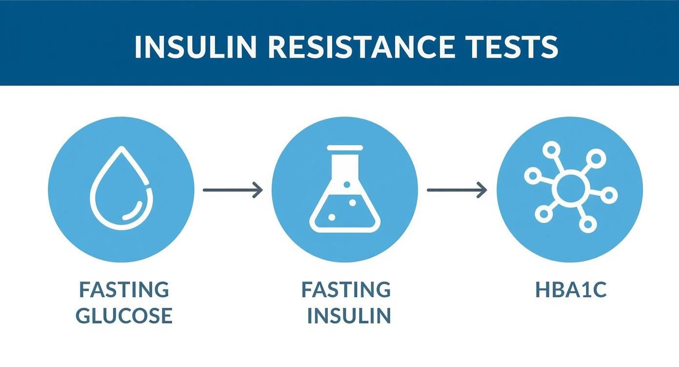 Infographic about how to check insulin resistance
