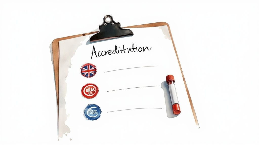 A person using a lancet for a finger-prick blood test at home.