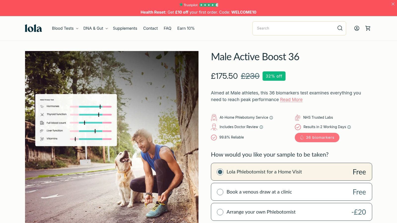 Male Active Boost 36 — Lola Health
