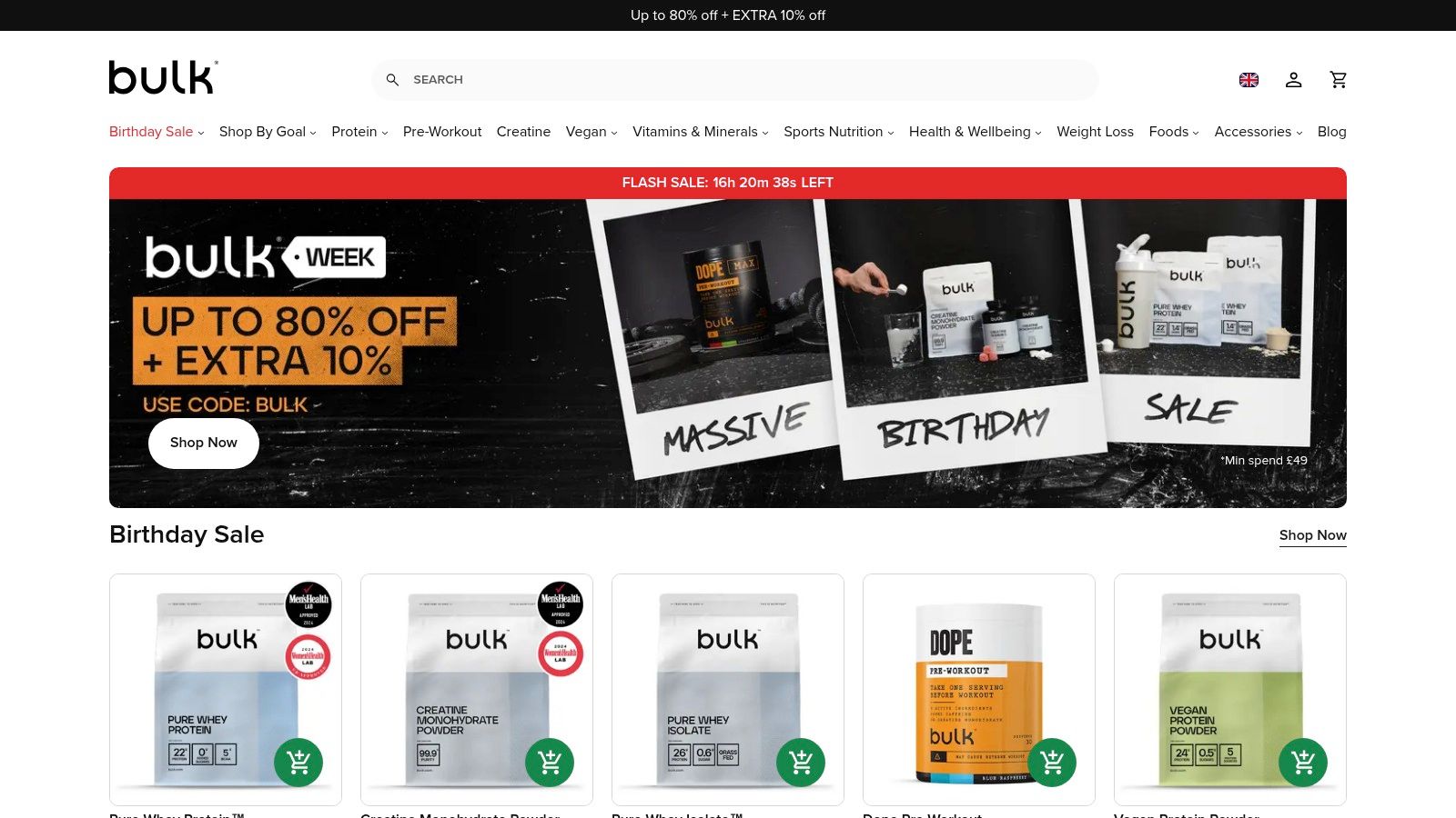 Bulk (formerly Bulk Powders)
