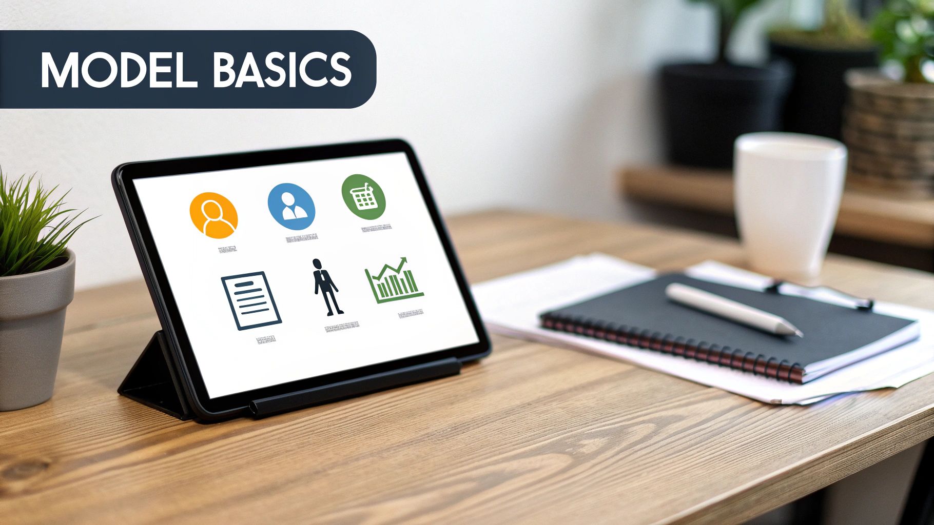A modern, clean graphic illustrating the different machine learning models as interconnected nodes, symbolizing their role in a smart recruitment process.