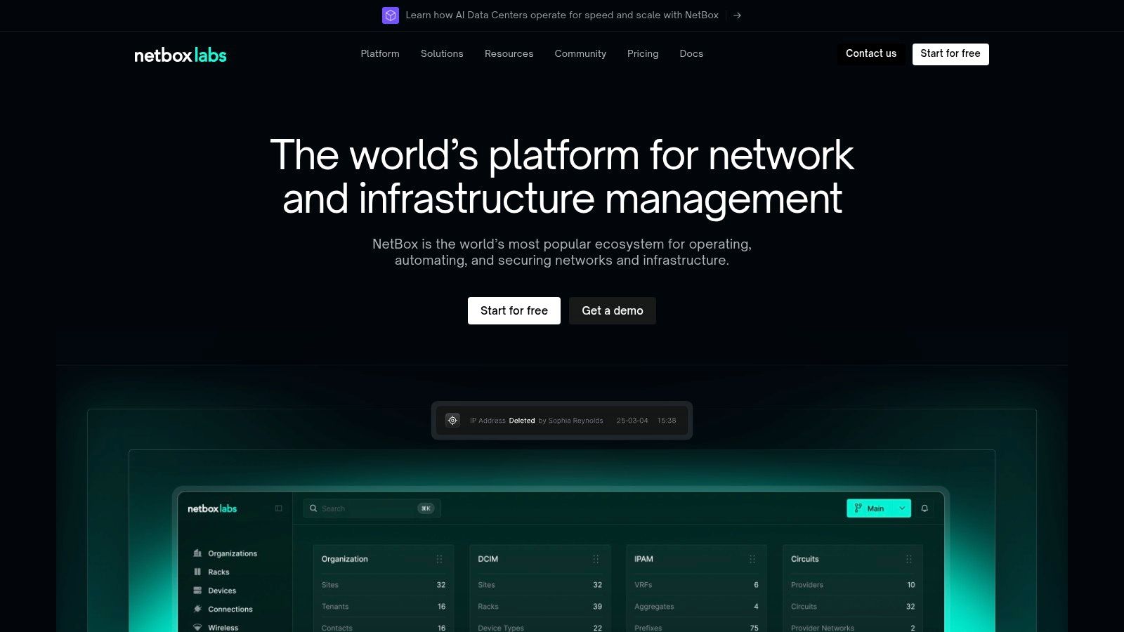 NetBox (with NextBox UI Plugin)