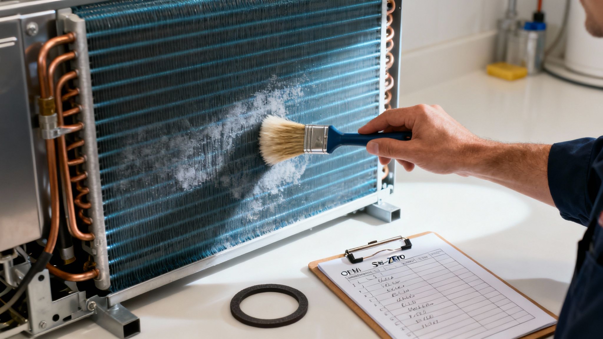 A clean and well-maintained Sub-Zero refrigerator interior.