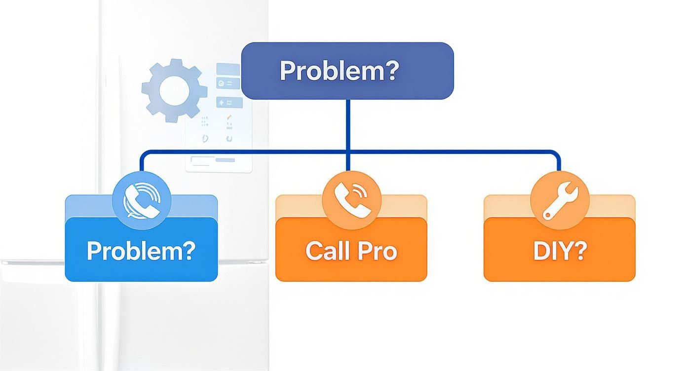 Infographic about refrigerator repair plano texas