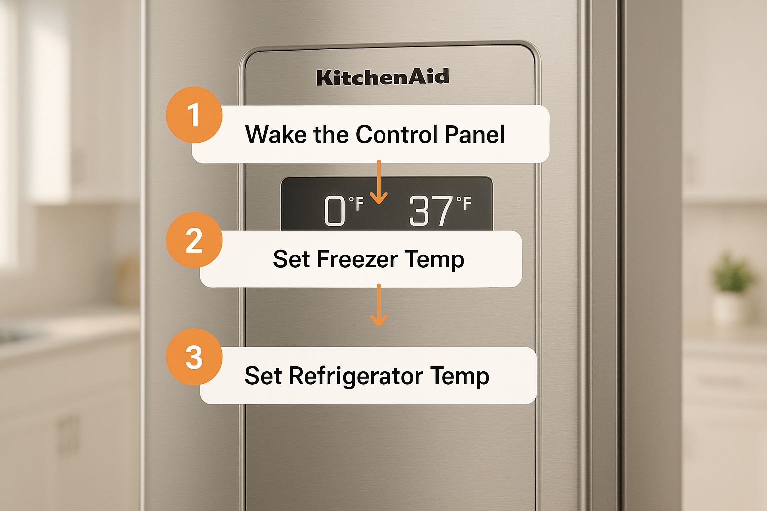 Infographic about kitchenaid fridge troubleshooting