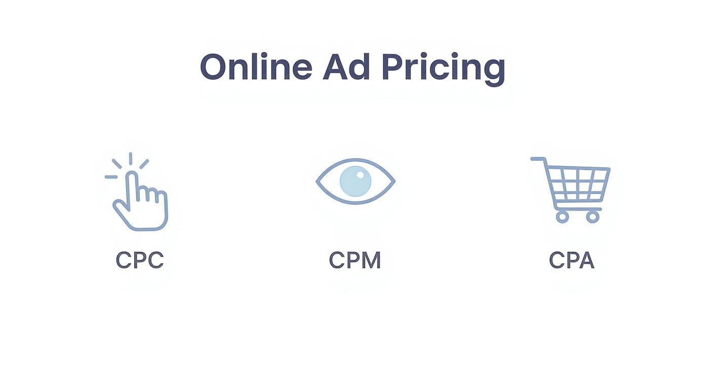 Infographic about cost of internet advertising