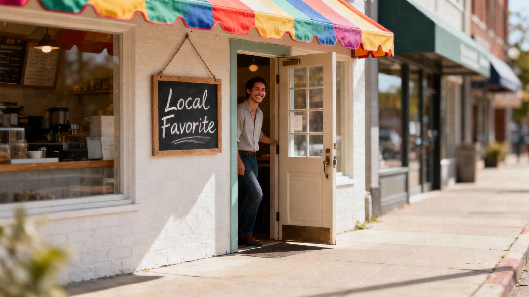 A business owner at a desk looking at a calendar, managing their time.