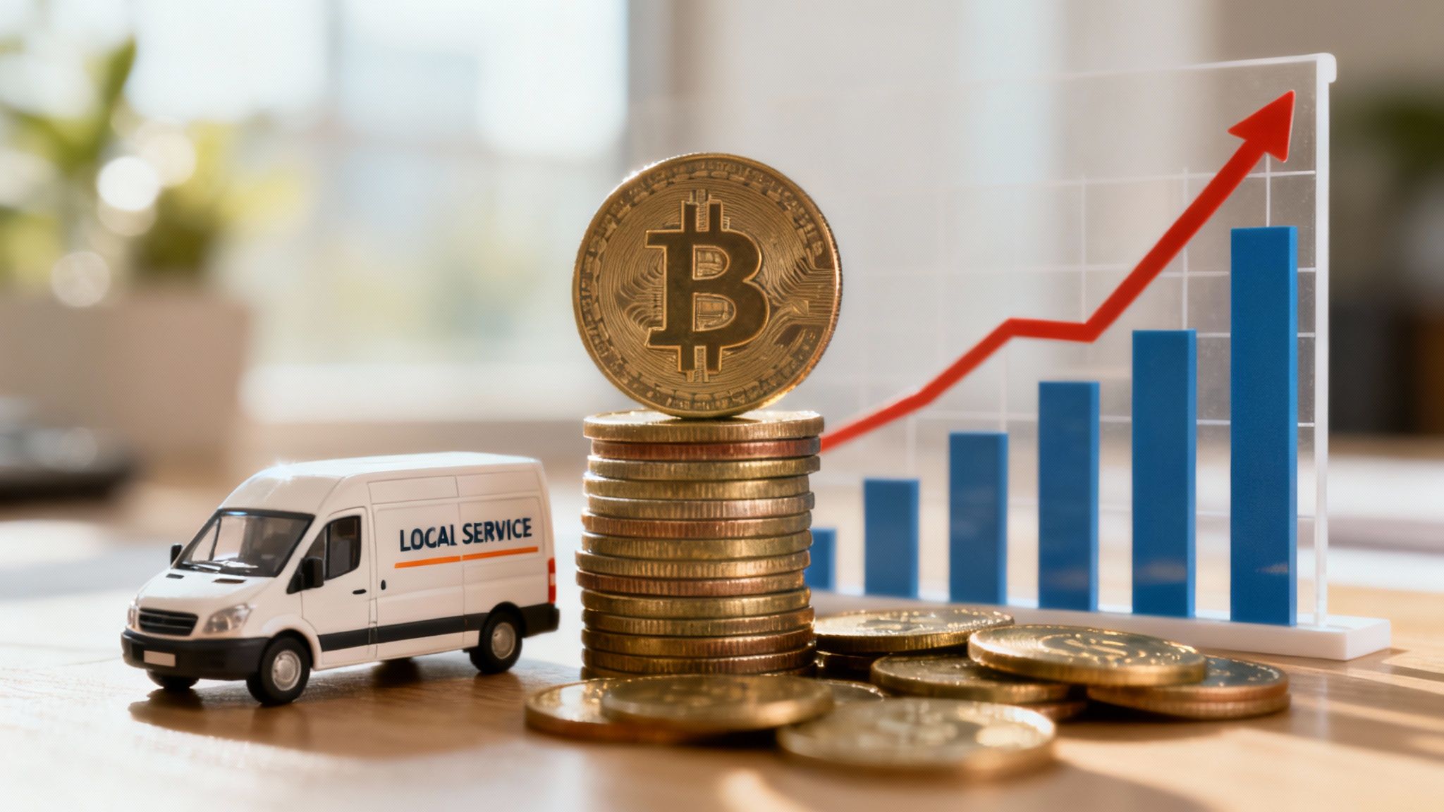 A person using a calculator with charts and graphs in the background, symbolizing budget planning.