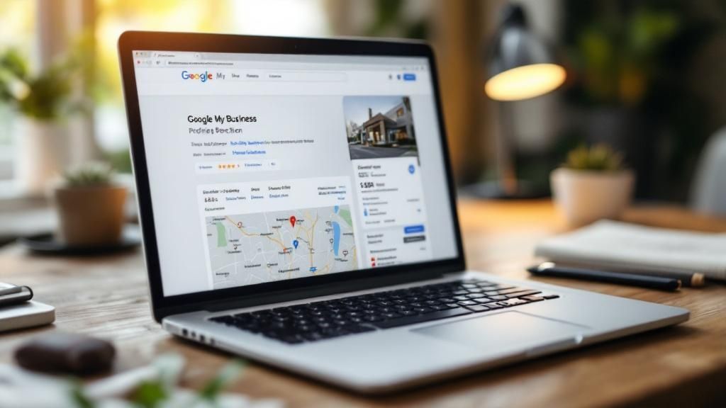 A customer at a coffee shop counter smiling as they scan a QR code on their phone to join a loyalty program.