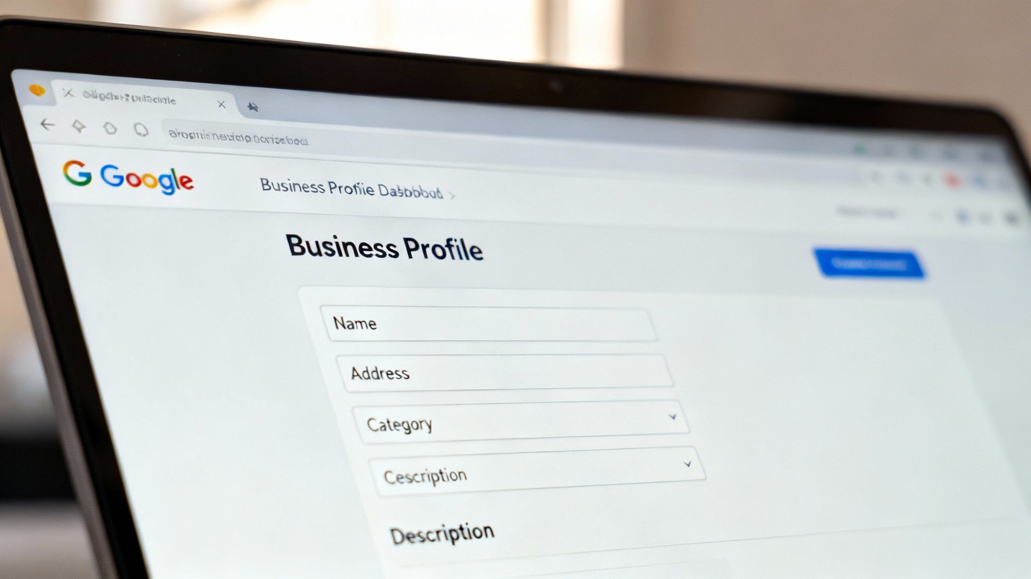 A close-up of a person's hands using a smartphone to look at a business profile on Google Maps.