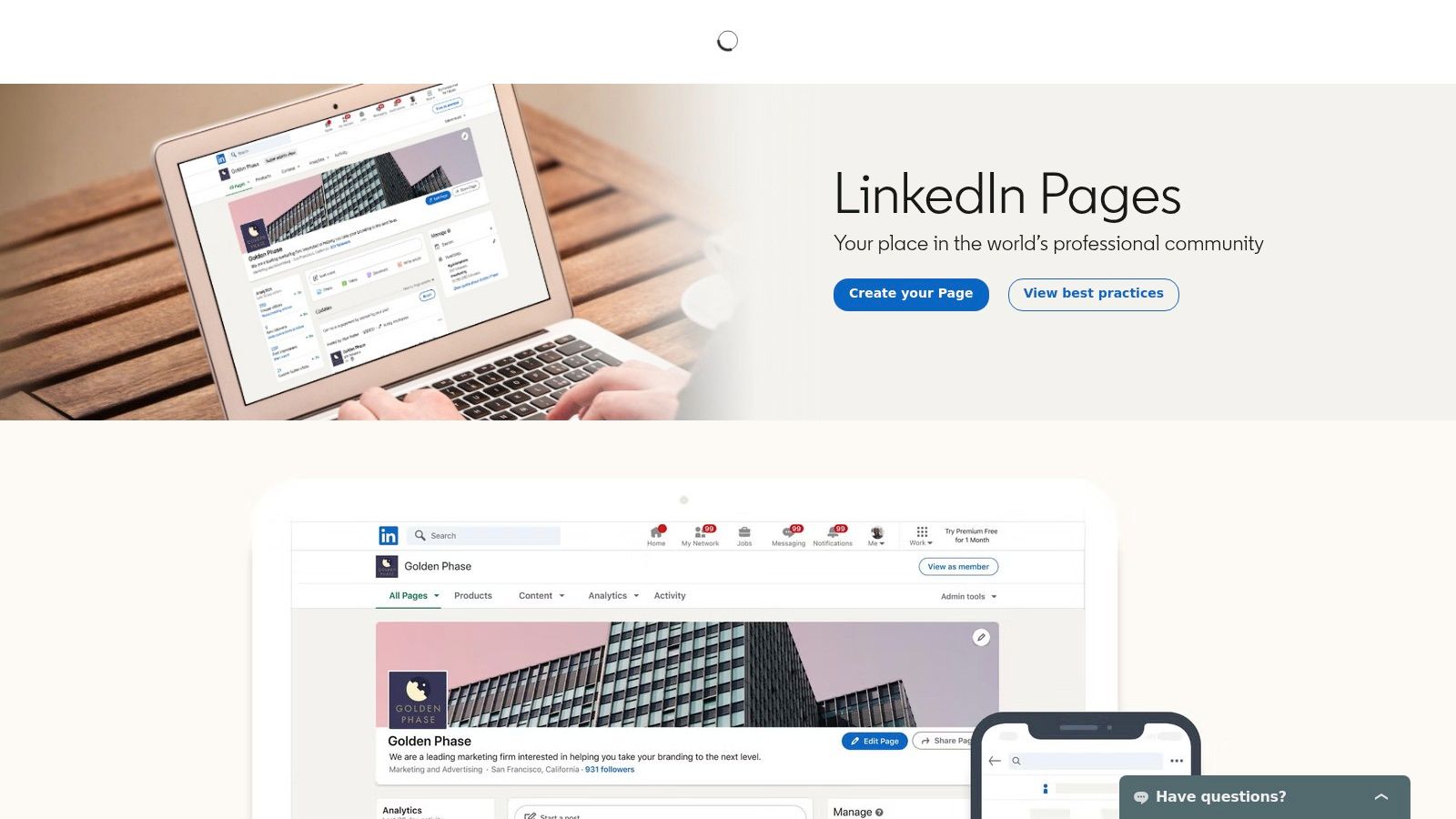 LinkedIn Pages + Service Pages