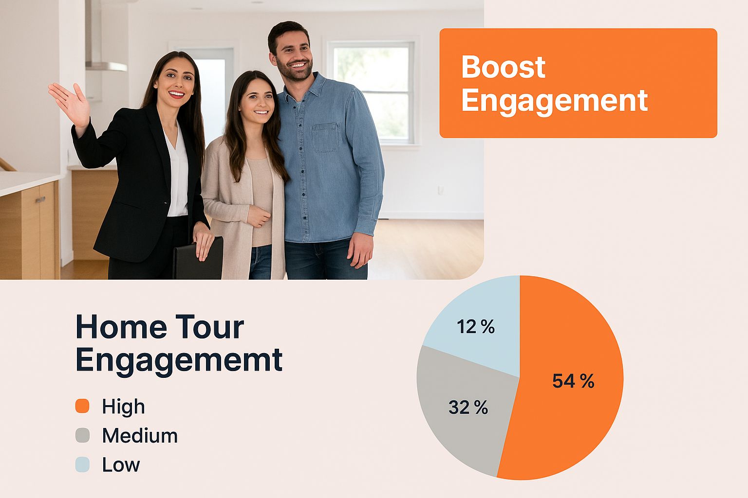 Infografik über Immobilien-Video-Marketing