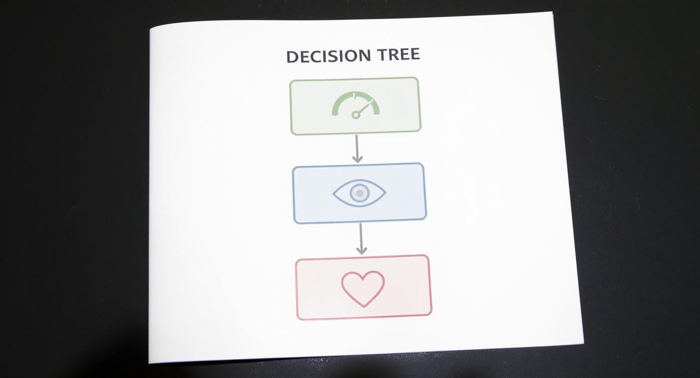 Infografía sobre plano de planta renderizado