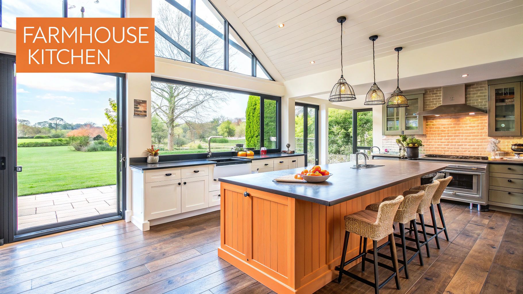 Christina on the Coast Modern Farmhouse Kitchen