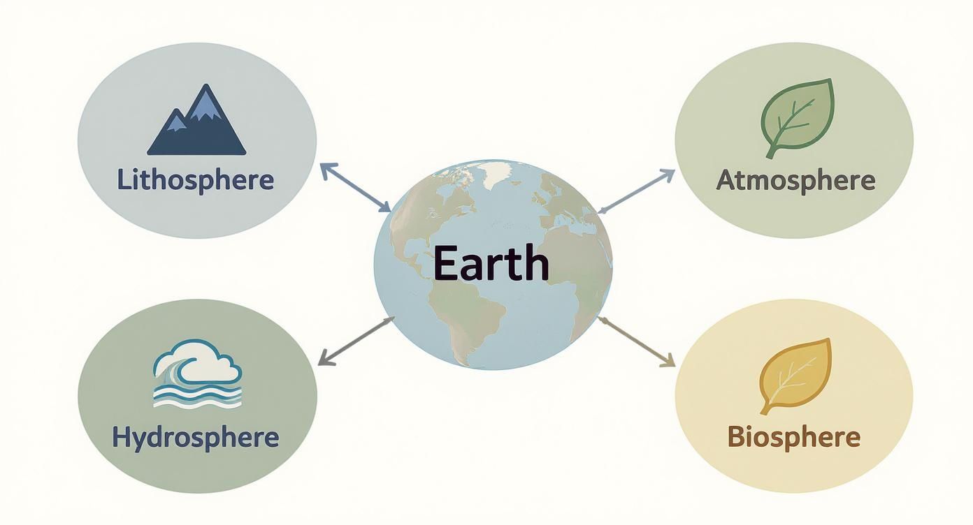 Infographic about what is physical geography