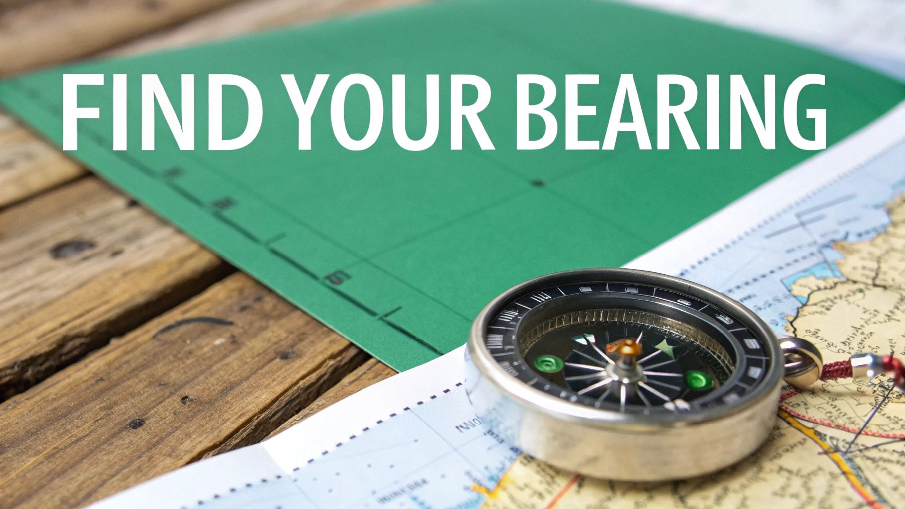 A person using a compass in a forest, with the sun filtering through the trees, illustrating practical navigation.