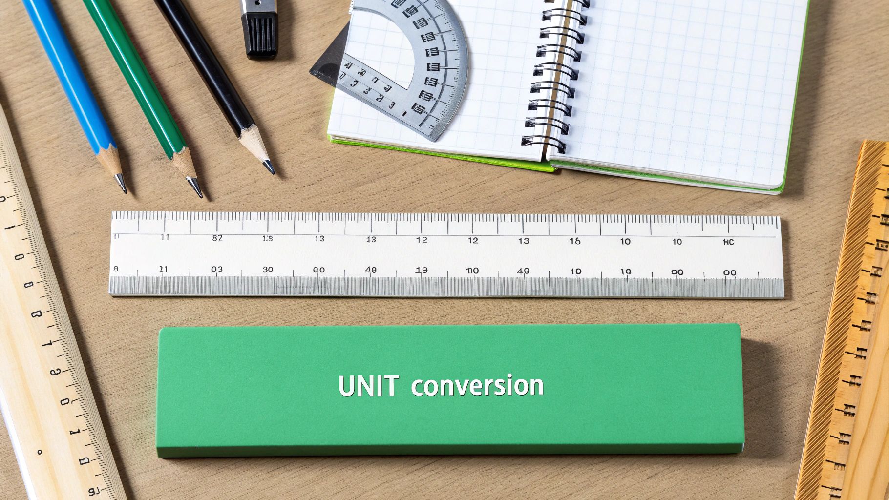A close-up of a ruler and pencil on a map, showing the tools used for measurement.