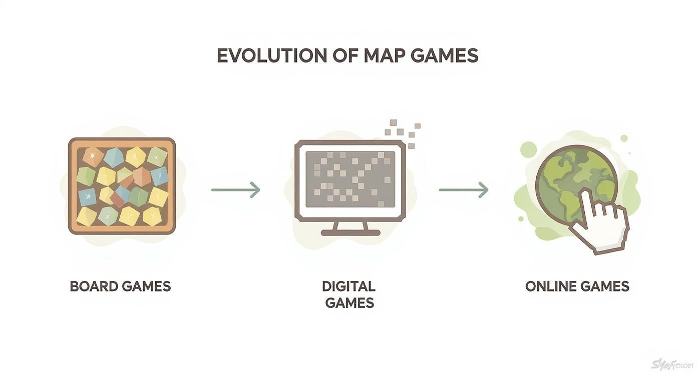 Infographic about map quiz game