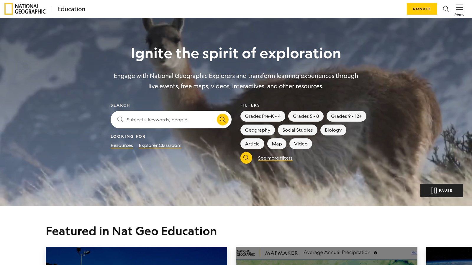 National Geographic Education – MapMaker