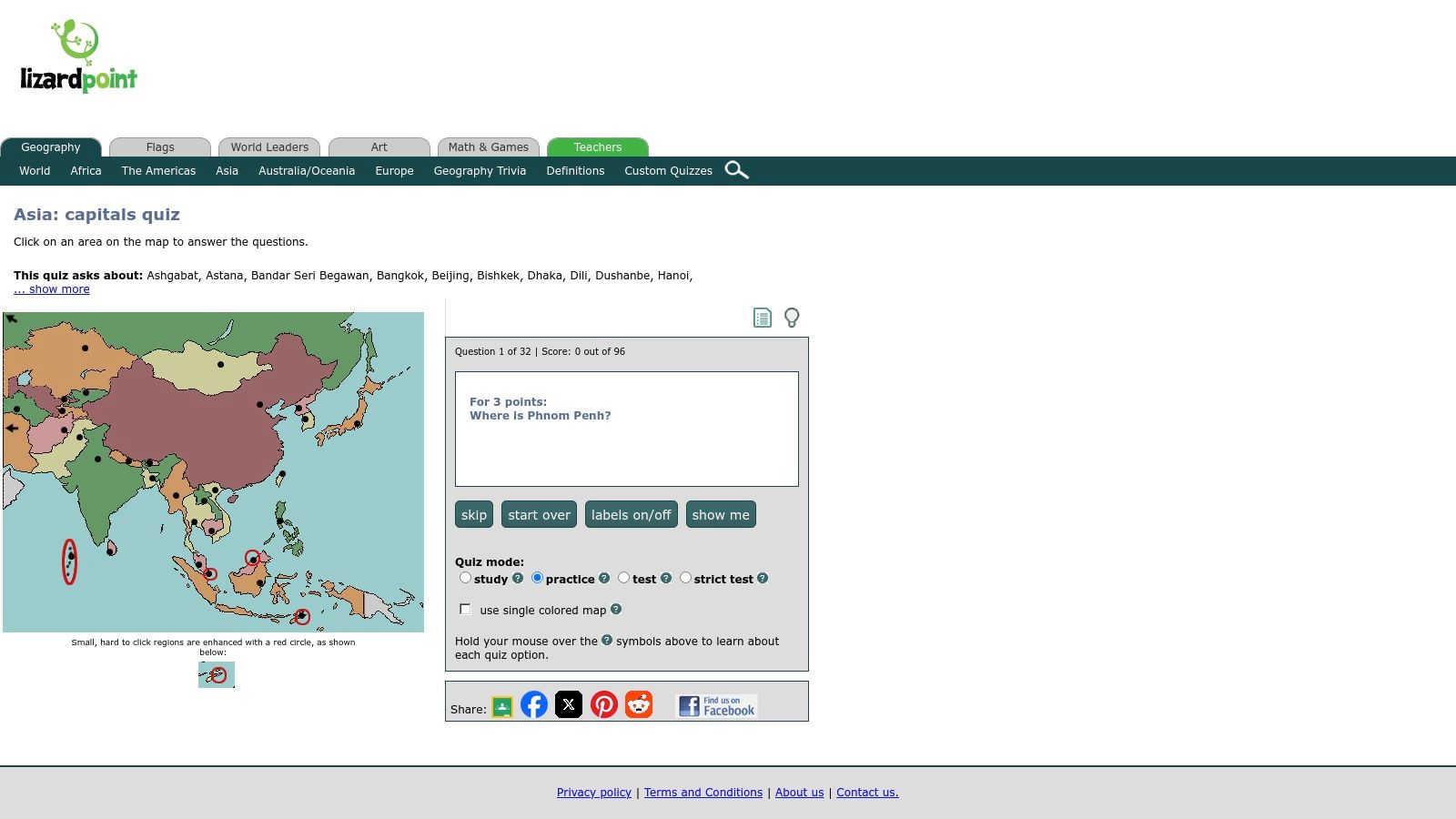 Lizard Point Geography
