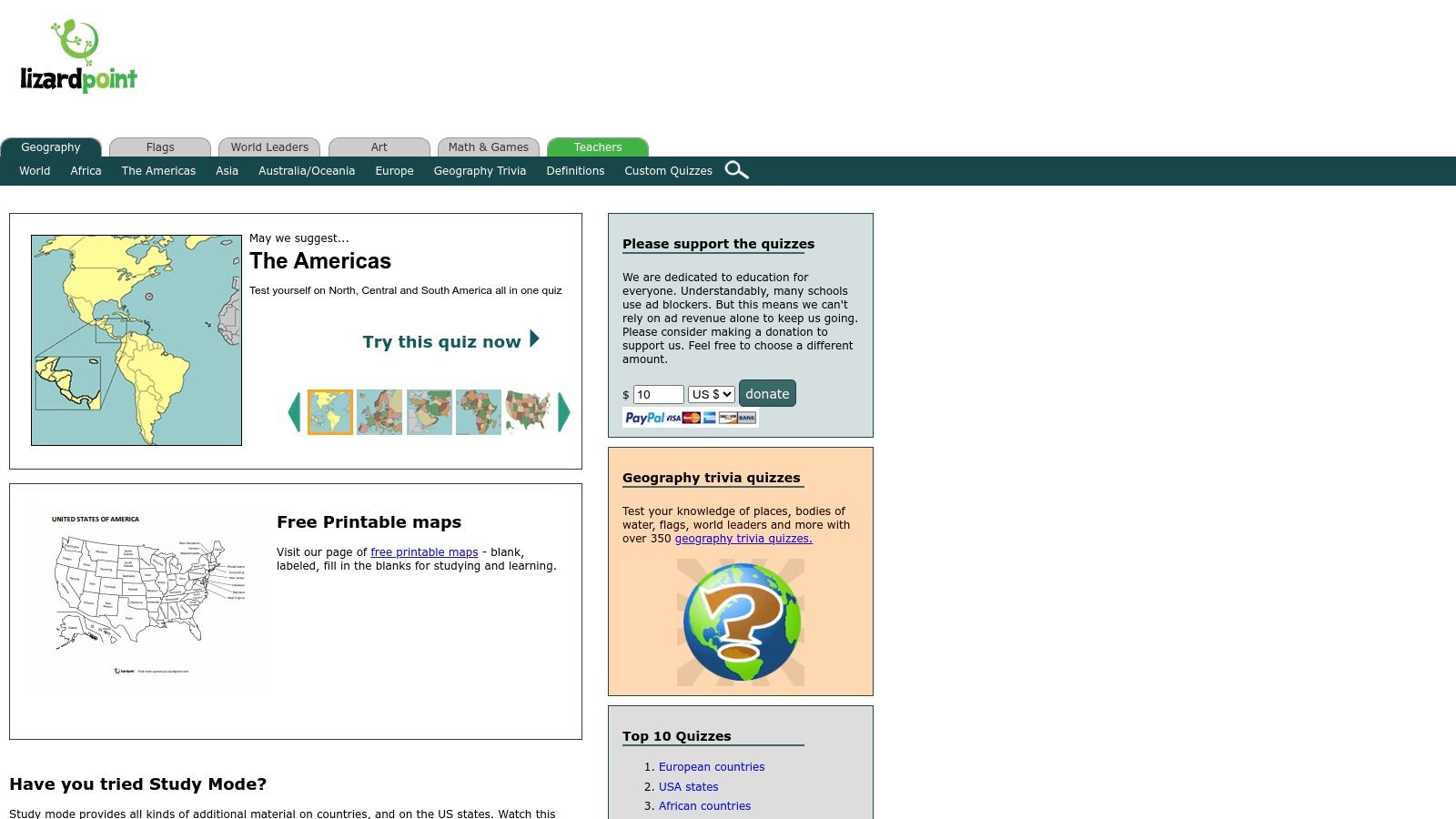 Lizard Point Geography