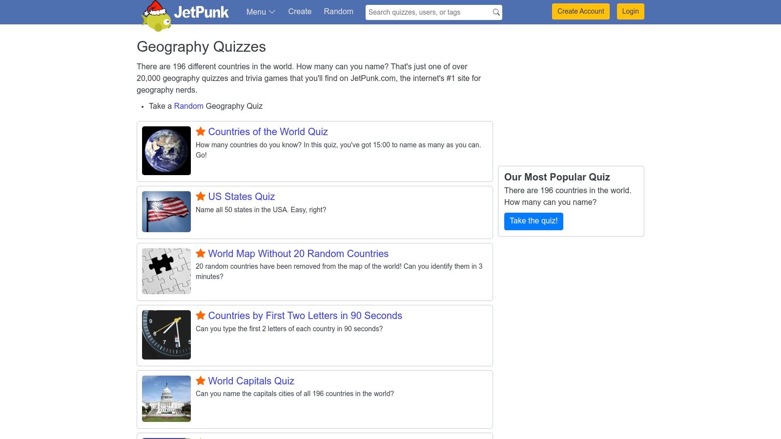 JetPunk – Geography Quizzes