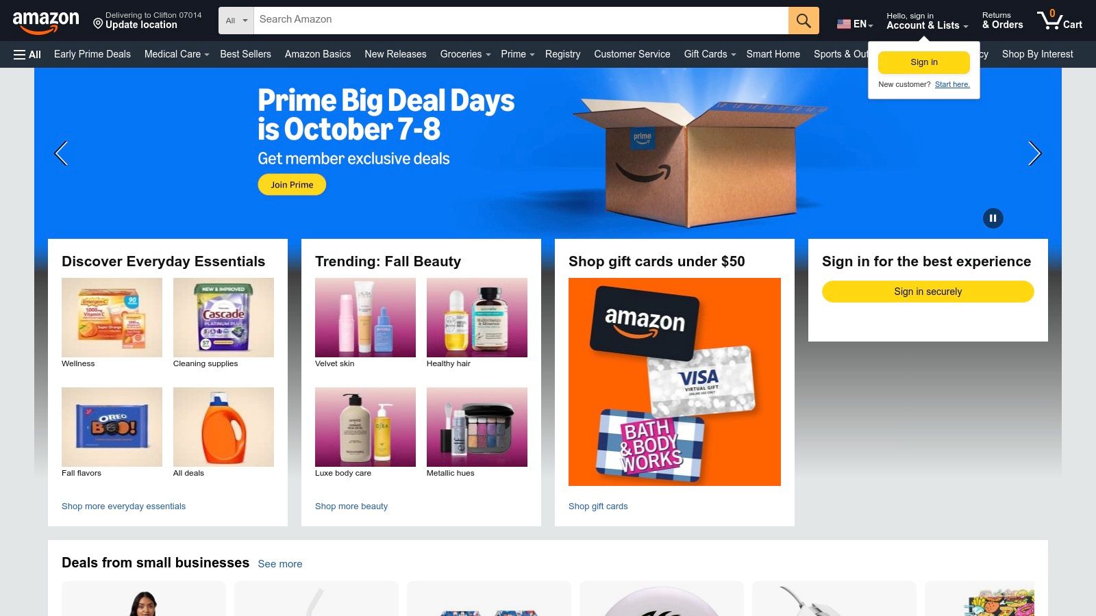 Amazon (Toys & Books category)