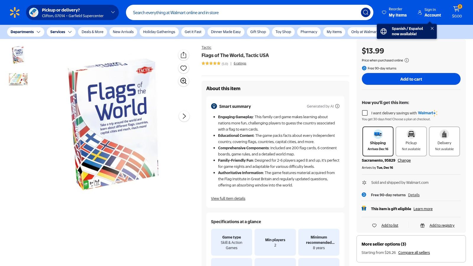 Walmart (Flags of the World physical card game)