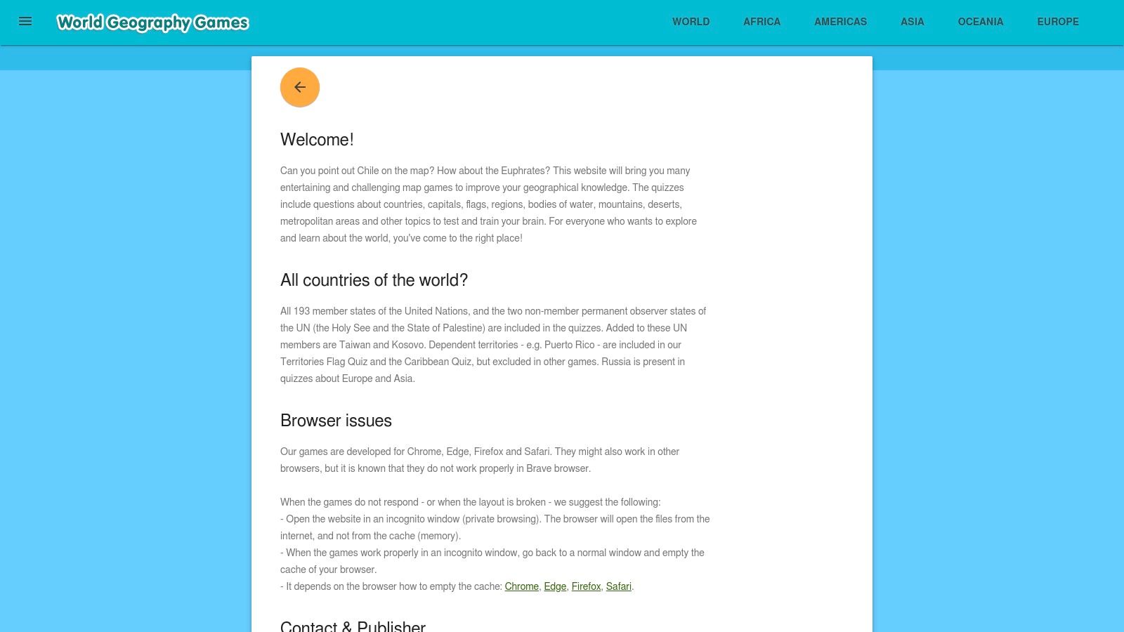 World Geography Games