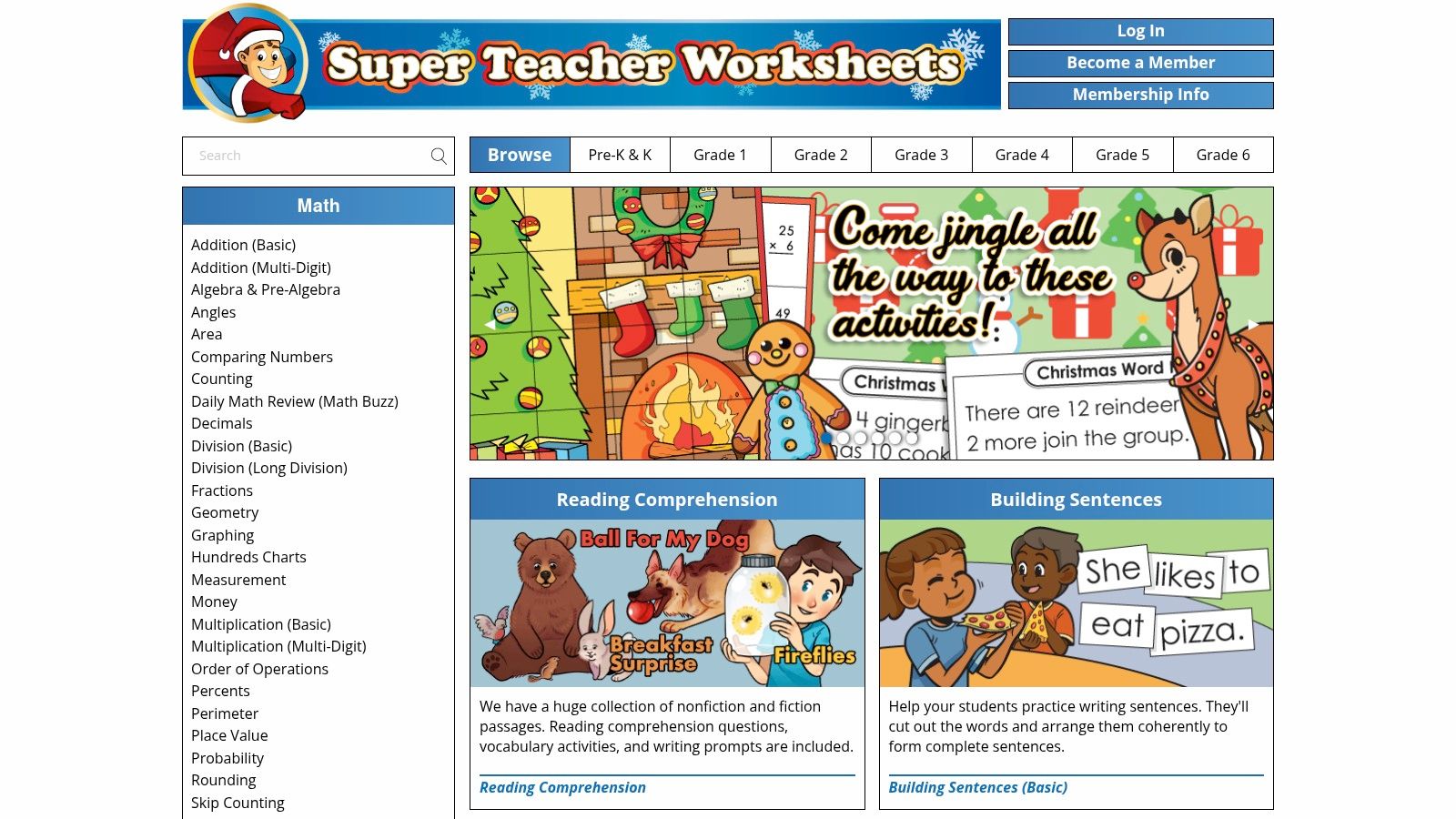 Super Teacher Worksheets