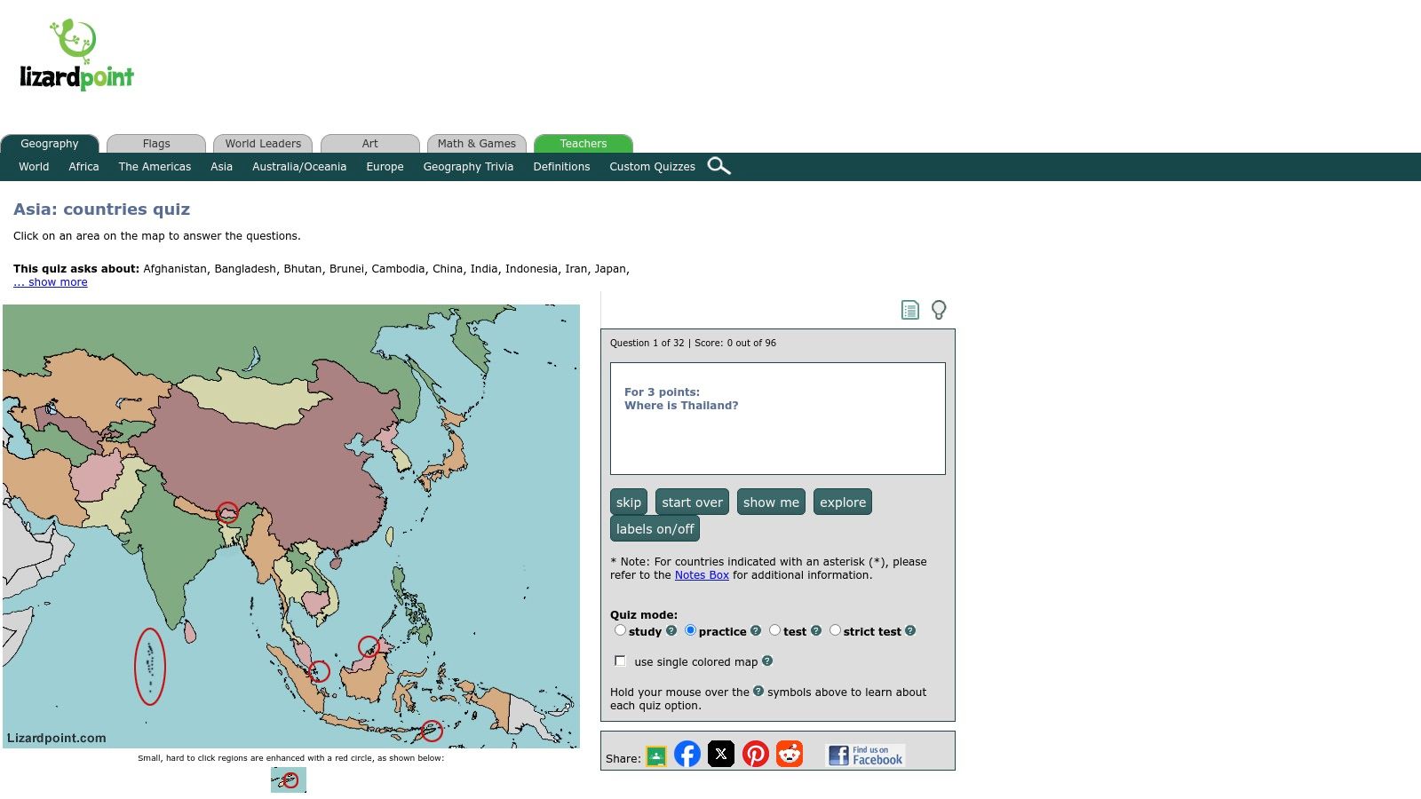 Lizard Point Geography